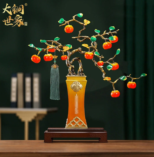 Brass persimmon Everything goes well Home crafts