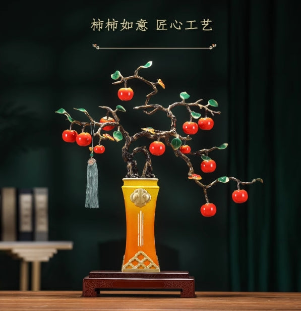 Brass persimmon Everything goes well Home crafts