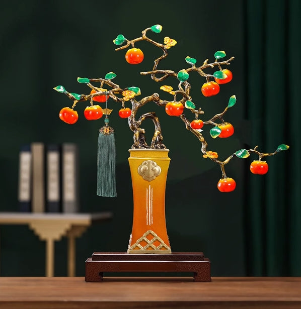 Brass persimmon Everything goes well Home crafts
