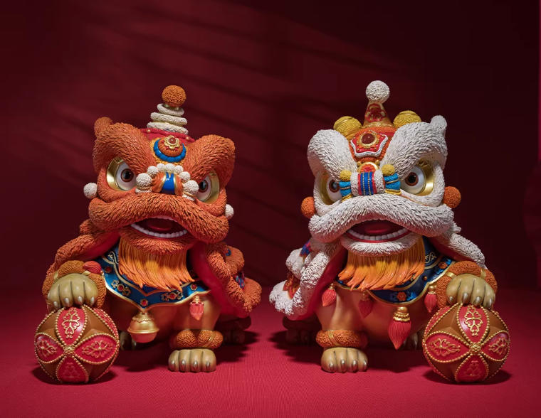 Pre-order【Basic Version DV】Lion Dance Auspiciousness brass Home crafts